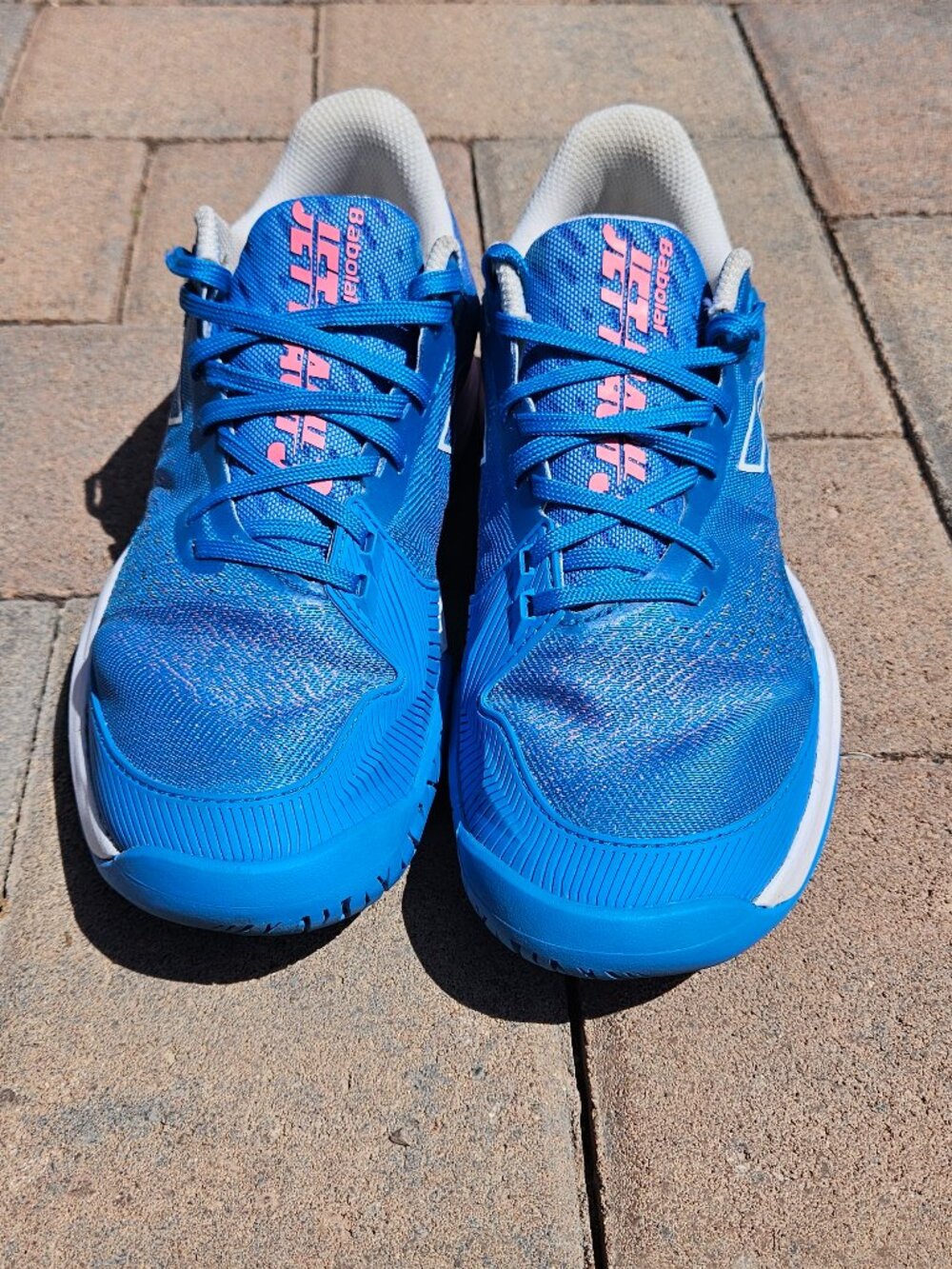 Babolat Jet Mach 3 All Court Women's Tennis/Pickleball Shoes Size 8 - Blue/Pink - Picture 9 of 10